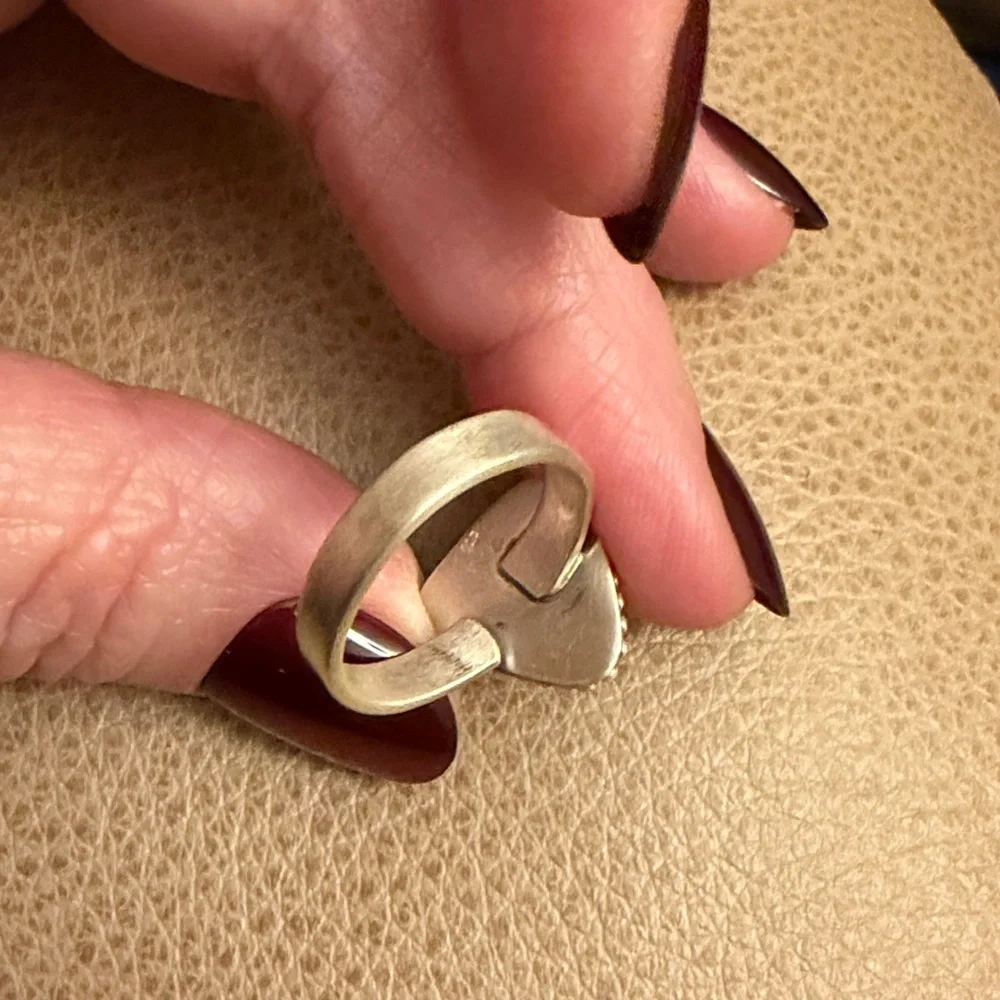 925 Sterling Silver Palomino Turquoise Ring